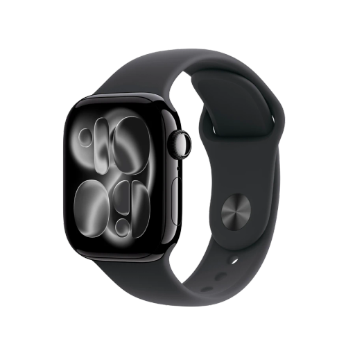 Apple Watch Series 11 GPS, 42mm, Sport Band "Black", M/L, Jet Black Aluminium